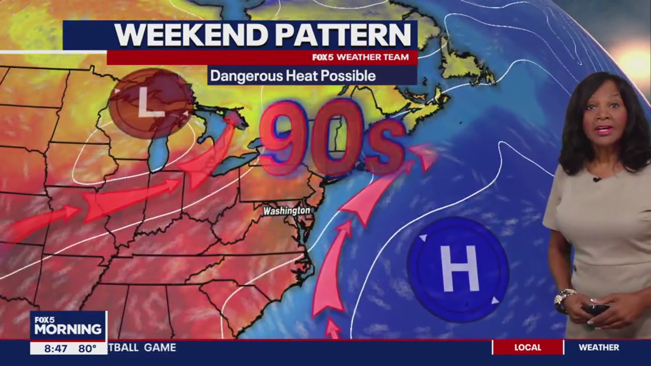 100-degree day expected in DC, Maryland, and Virgina