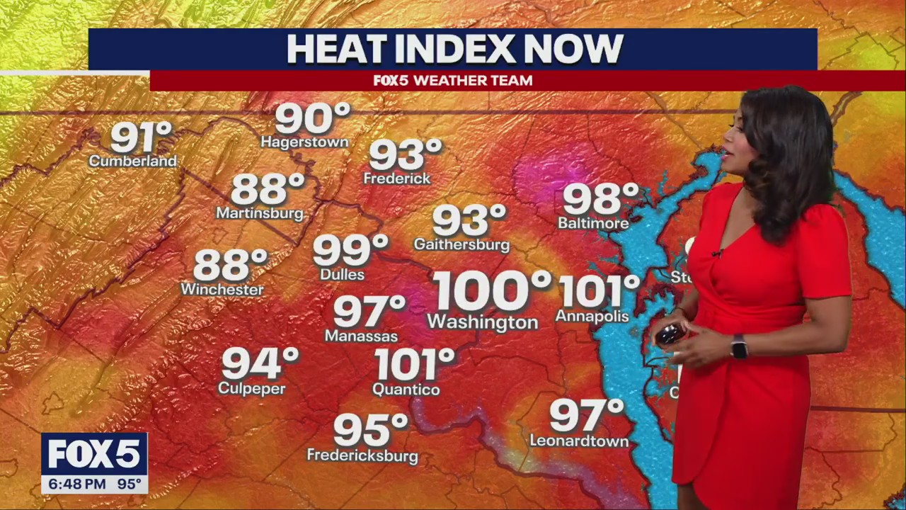 Extreme heat continues into workweek with feels like temps near 100?