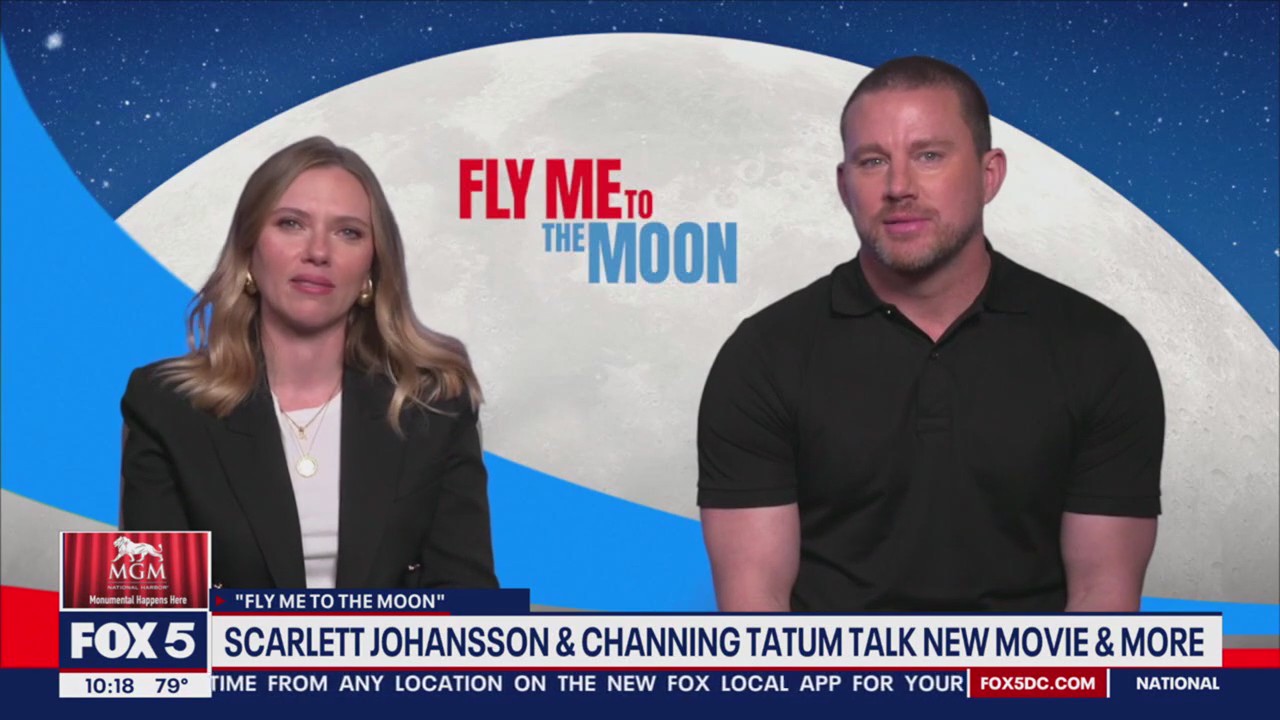 Scarlett Johansson and Channing Tatum talk parenthood, Fly Me To The Moon & more