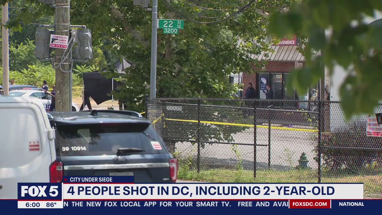 2-year-old among four people shot in Southeast DC | FOX 5 DC