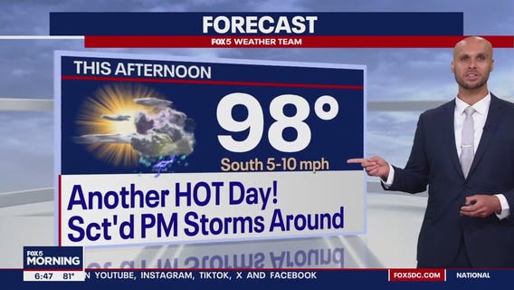 FOX 5 Weather forecast for Friday, August 2