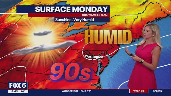 FOX 5 Weather forecast for Monday, August 5