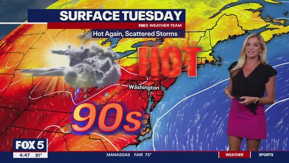 FOX 5 Weather forecast for Tuesday, August 6