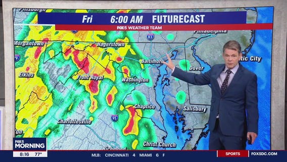 FOX 5 Weather forecast for Thursday, August 8