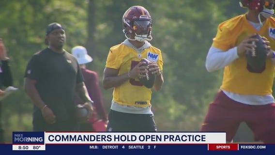 Washington Legends attend Commanders final Open practice before preseason game 1