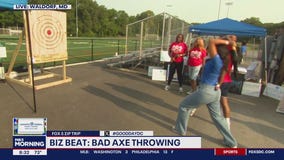 Bad Axe Throwing in Waldorf during FOX 5?s ZipTrip