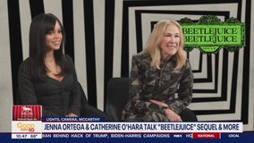 Jenna Ortega & Catherine O'Hara talk "Beetlejuice Beetlejuice."