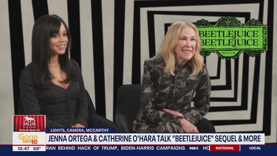 Jenna Ortega & Catherine O'Hara talk "Beetlejuice Beetlejuice."