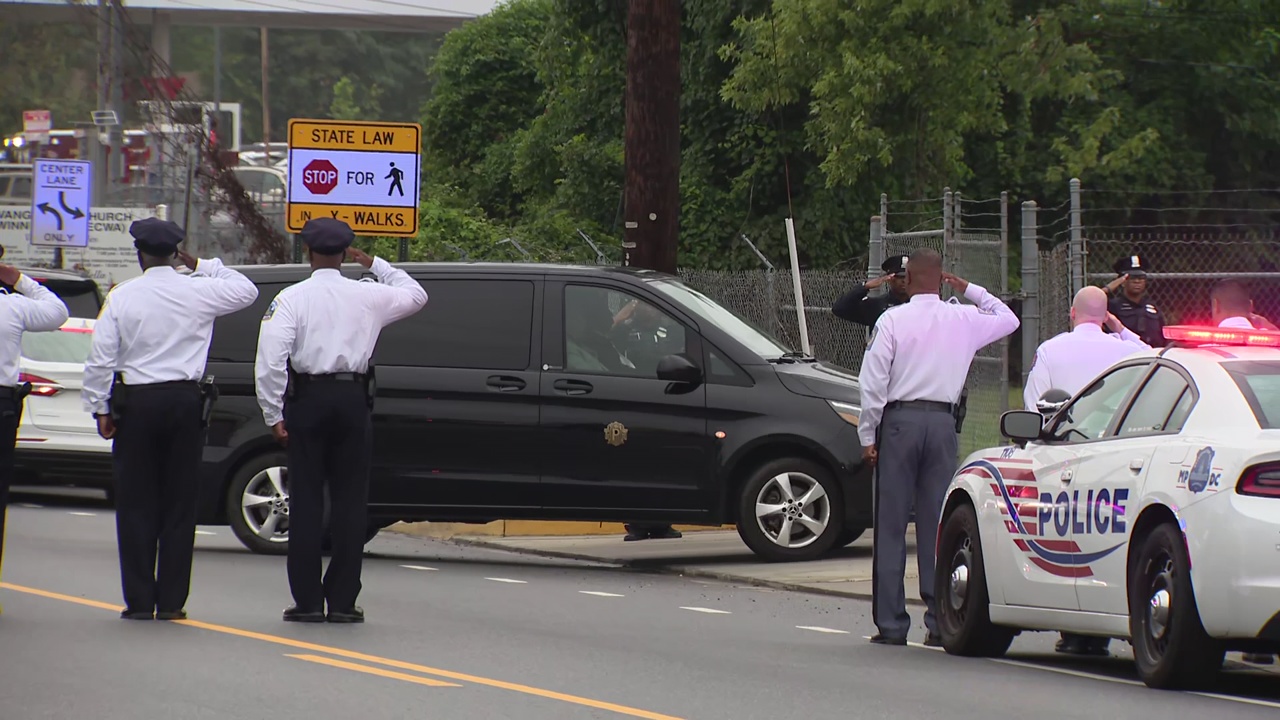 Fallen DC officer honored with procession after accidental shooting ...