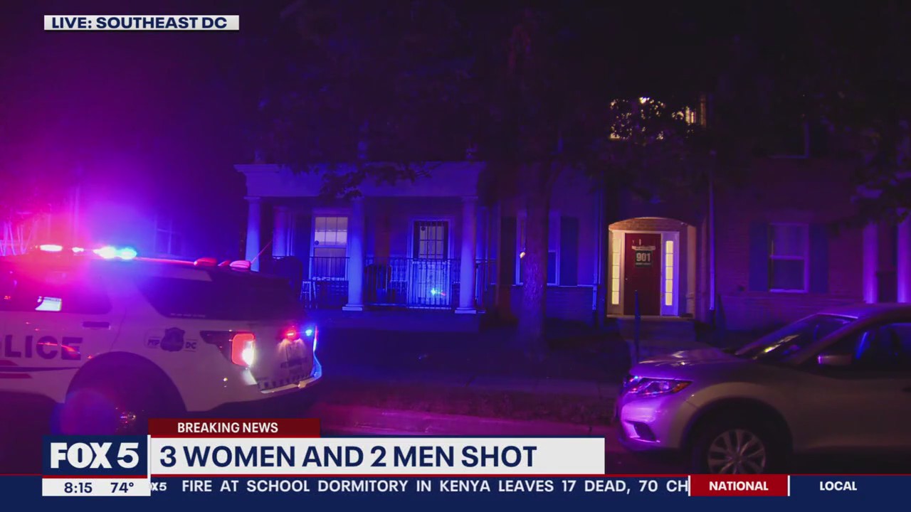 3 women, 2 men shot in Southeast DC | FOX 5 DC