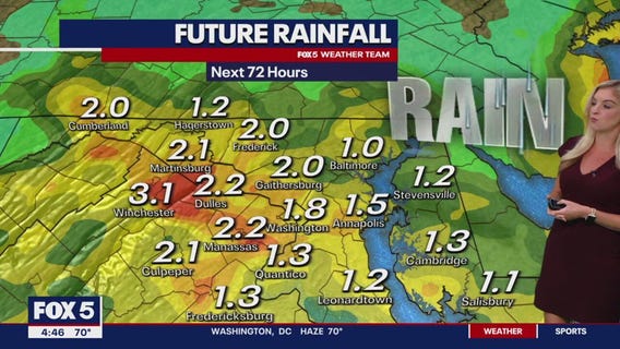 FOX 5 Weather forecast for Tuesday, September 17