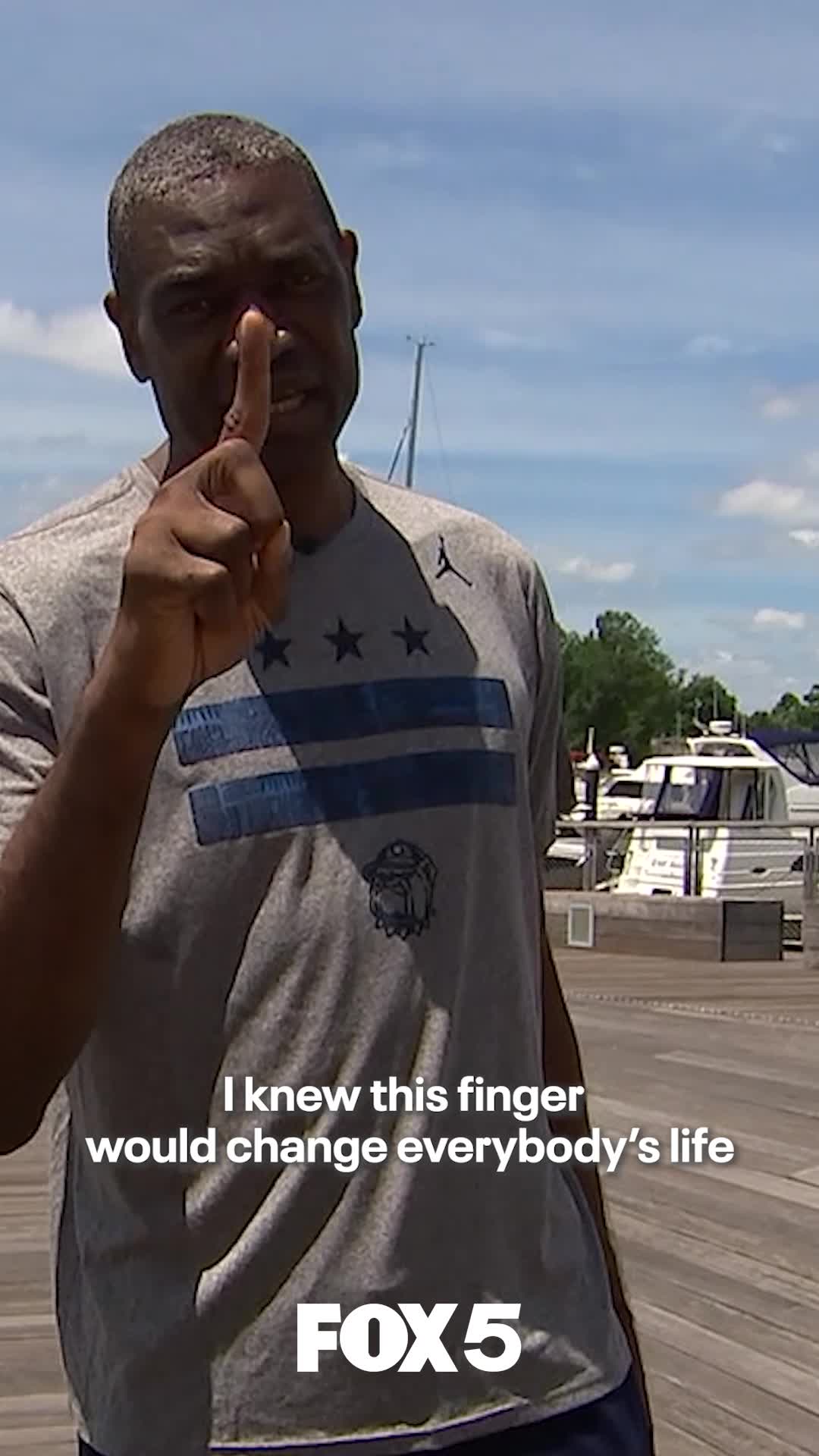 Dikembe Mutombo's finger wag