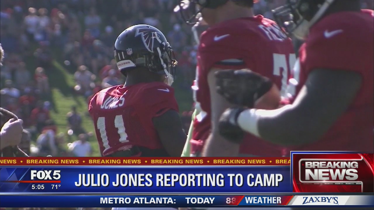 Julio Jones reporting to training camp
