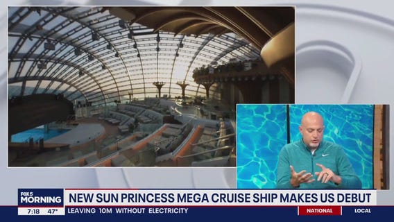 The first U.S. sailing of the new Sun Princess cruise ship