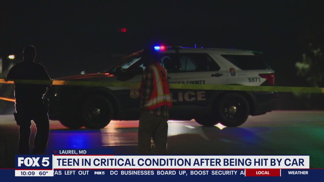 Teen in critical condition after being hit by van in PG County | FOX 5 DC