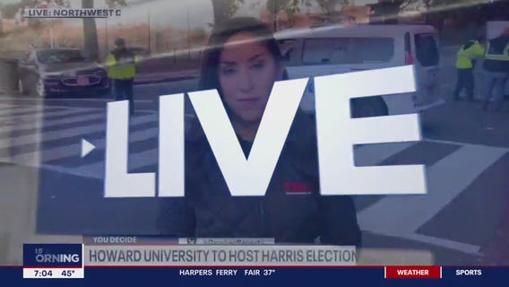 Security preps are in high gear at Howard University to host VP Kamala Harris and Tim Walz's election night watch party.