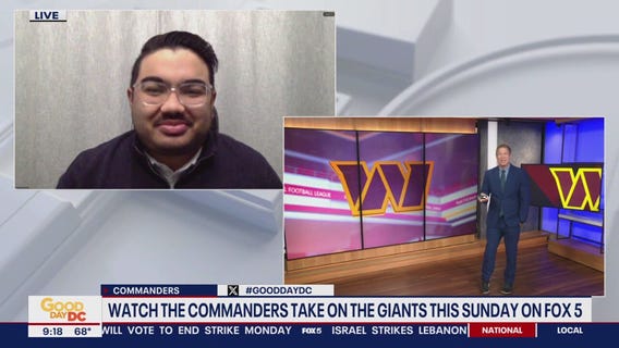 Commanders take on the Giants