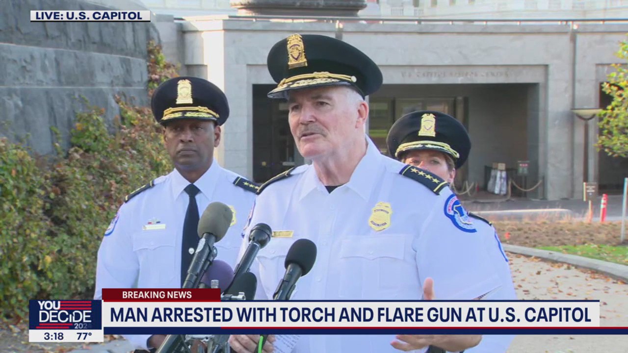 Man arrested with torch, flare gun and manifesto at U.S. Capitol | FOX 5 DC