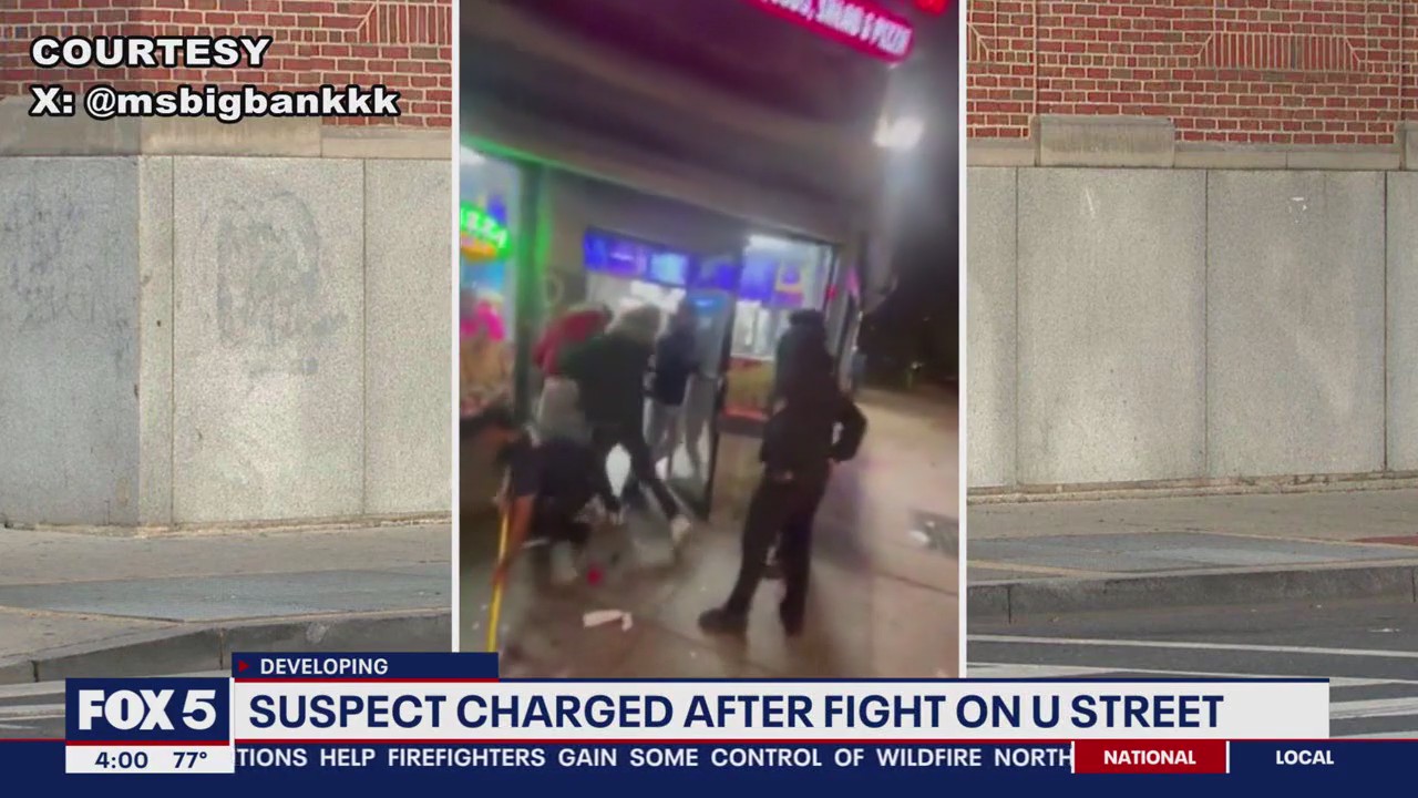 Suspect charged after viral video of fight on U Street | FOX 5 DC