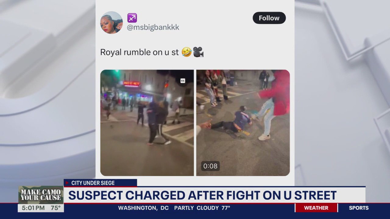 Suspect charged after viral video of fight on U Street | FOX 5 DC