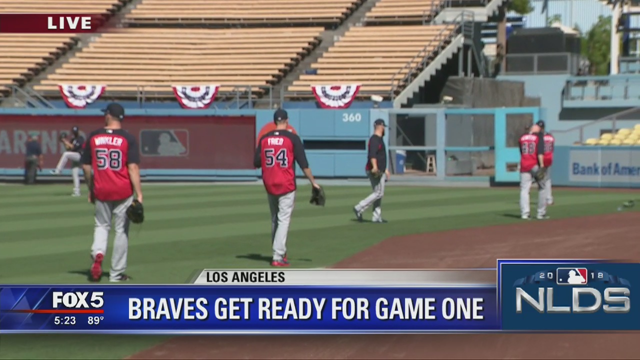 No jitters for the Braves ahead of NLDS Game One