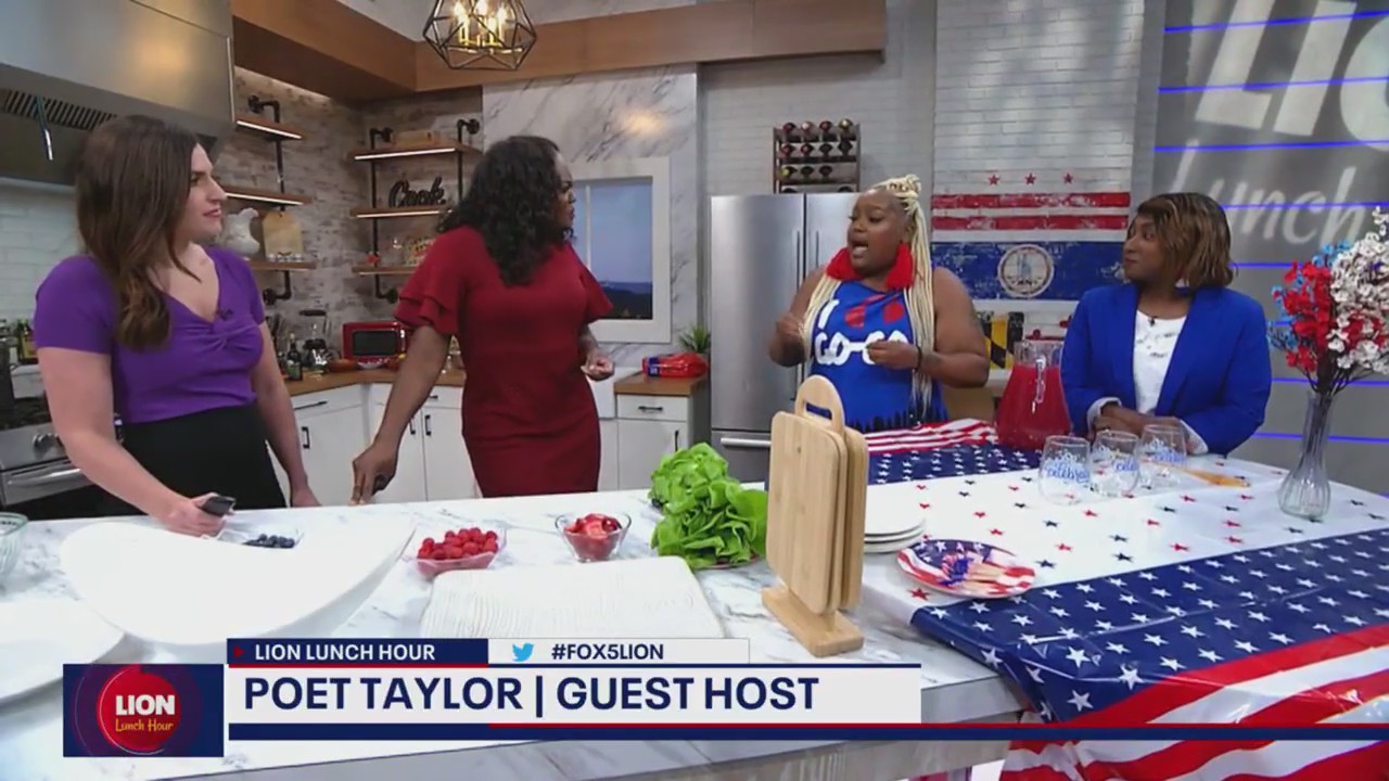 Maxine Corner and Poet Taylor on LION Lunch Hour