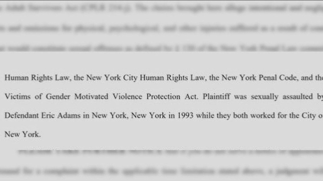 Mayor Adams denies sexual assault allegations