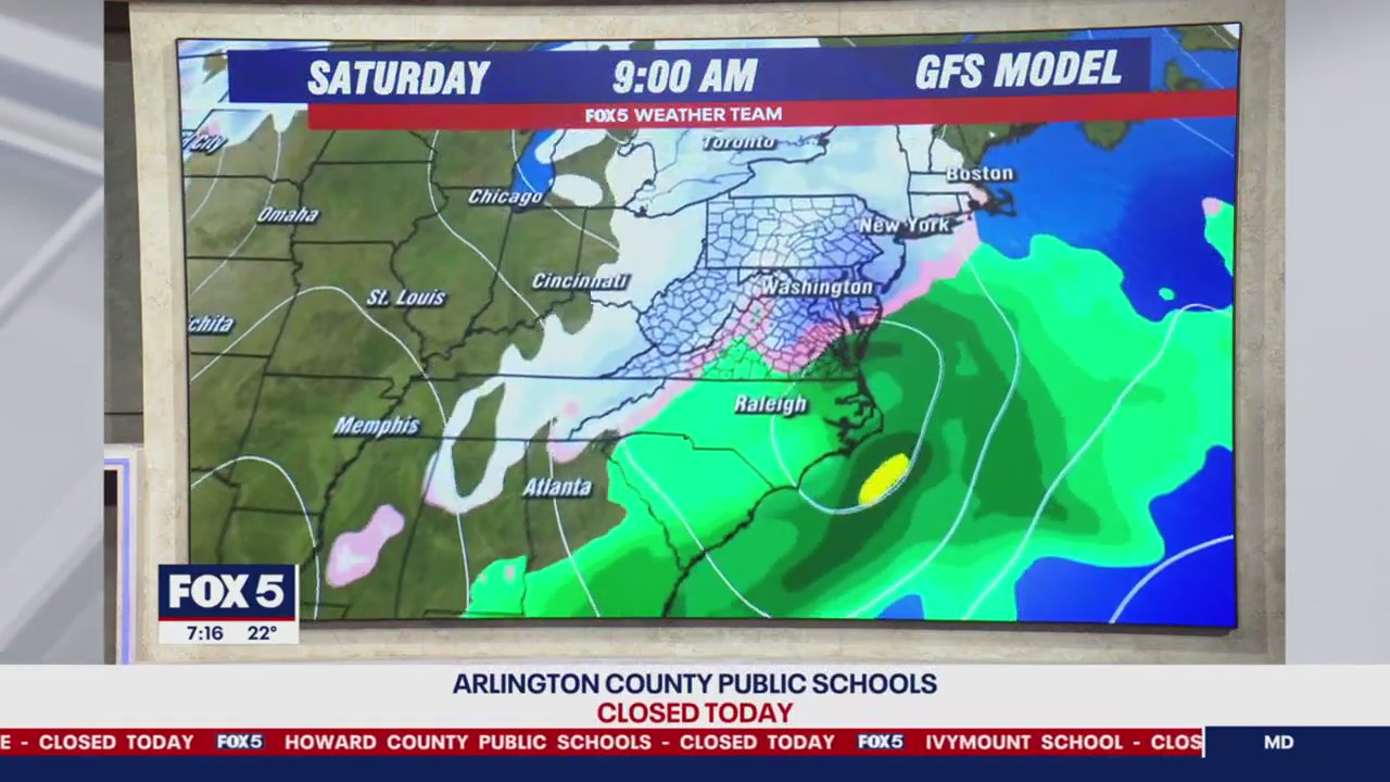 Snow threat Saturday could bring more winter weather to DC region | FOX ...