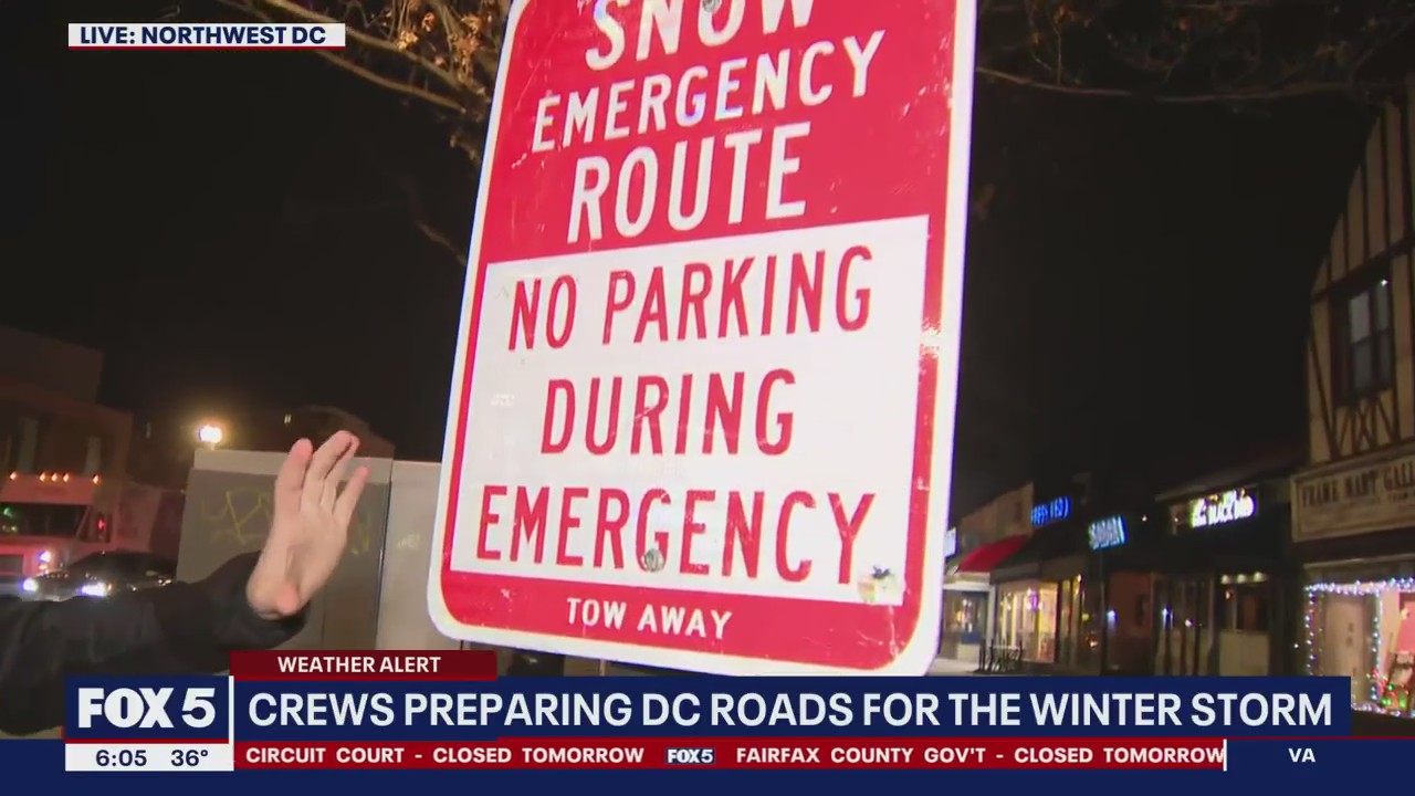 DC crews preparing roads ahead of winter storm | FOX 5 DC