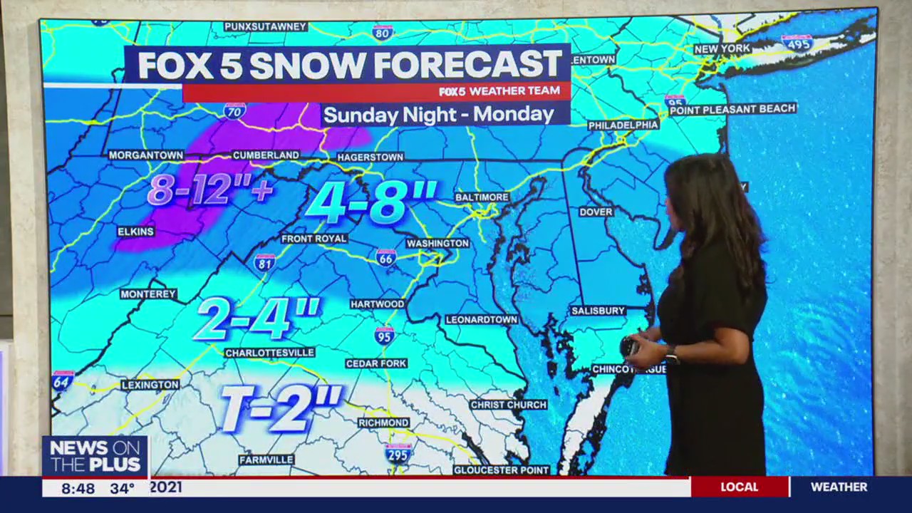 Monday?s snowstorm could bring 4-8 inches to DC region