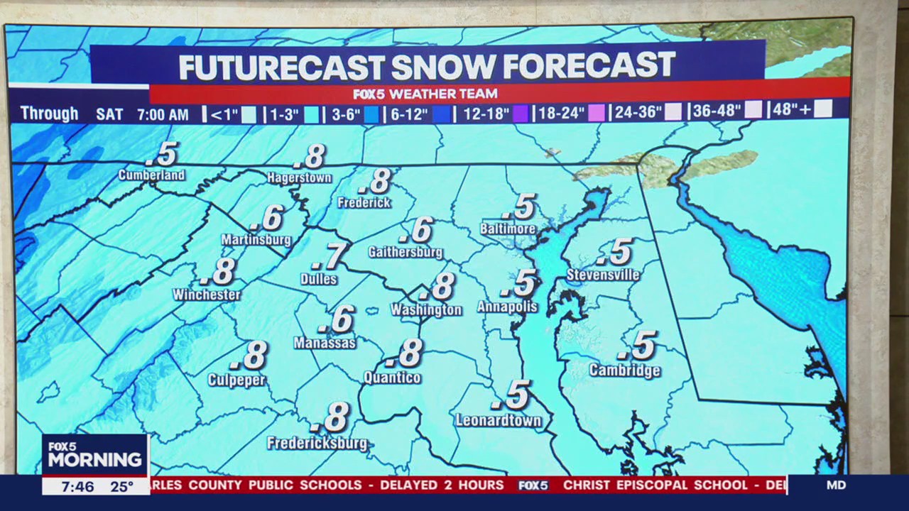 DC snow forecast: Another winter weather threat targets DMV