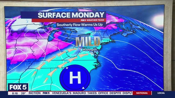 FOX 5 Weather forecast for Monday, January 13