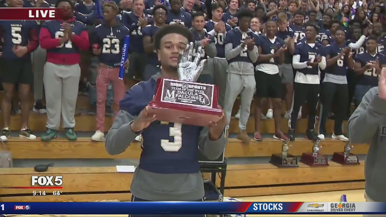 Dacula HS gets TOTW Hand Trophy