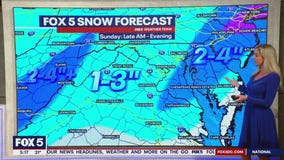 Snow Sunday in DC may disrupt roads ahead of Monday inauguration