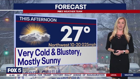 FOX 5 Weather Inauguration Day forecast