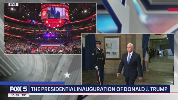 Mike Pence booed by crowd as former presidents enter Capitol Rotunda