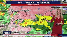 DC area snow, sleet, and freezing rain mix Wednesday night