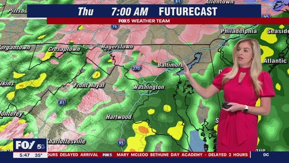 Wintry mix disrupts Thursday commute, leading to school delays