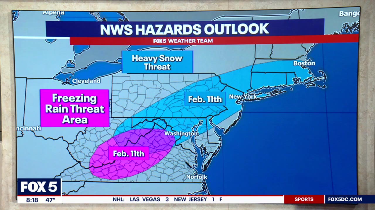 Snow, sleet, freezing rain expected Saturday across DC region | FOX 5 DC