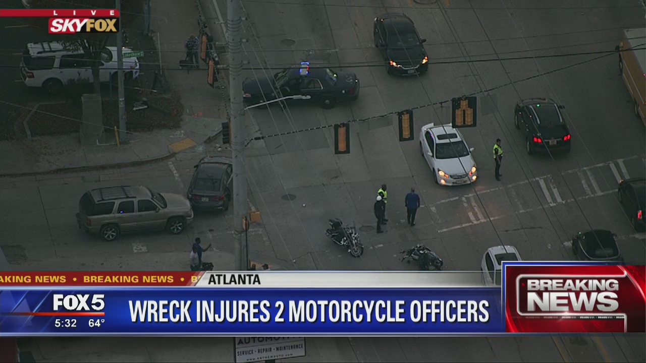 Wreck injures 2 motorcycle officers | FOX 5 Atlanta