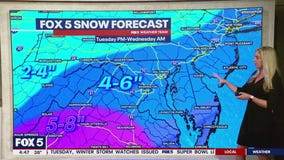 DC snow forecast: Winter Storm Watch in effect Tuesday