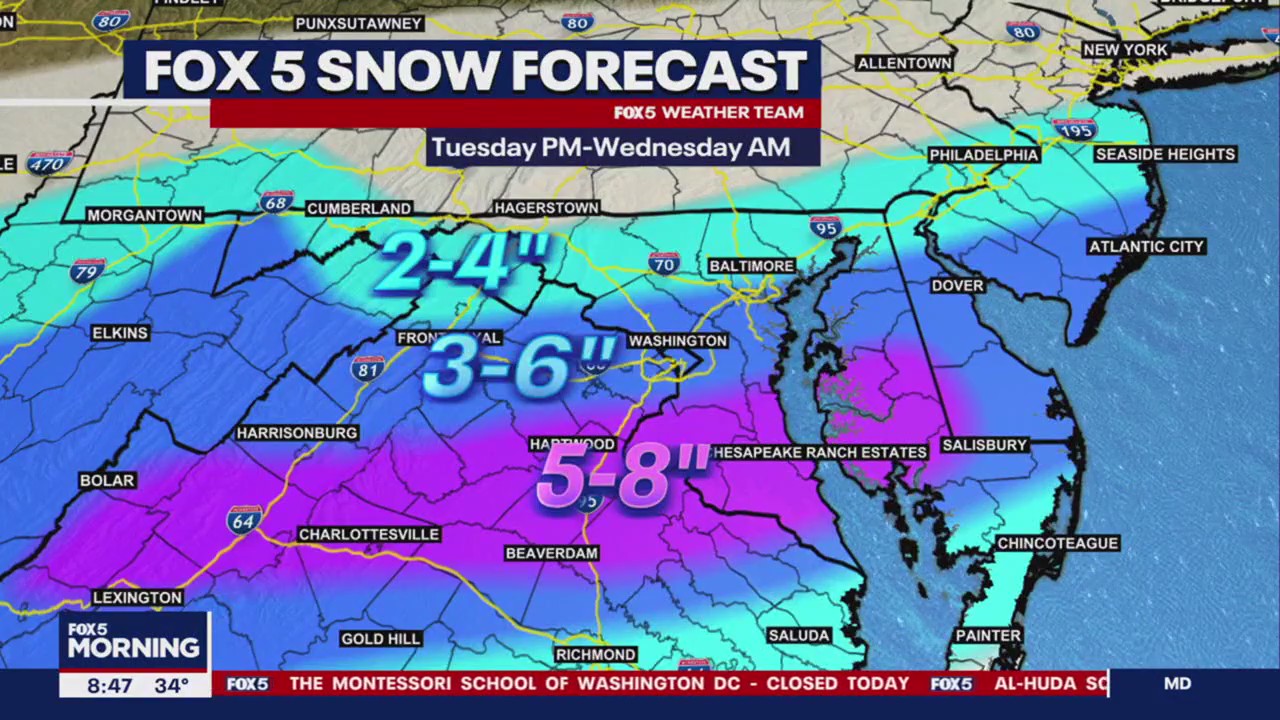 Winter Storm Warnings as DMV prepares for heavy snowfall | FOX 5 DC