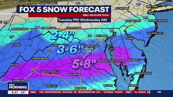 Winter Storm Warnings as DMV prepares for heavy snowfall