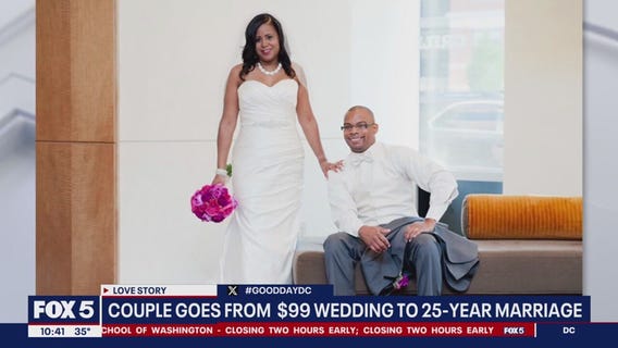 Couple goes from $99 wedding to 25-year marriage