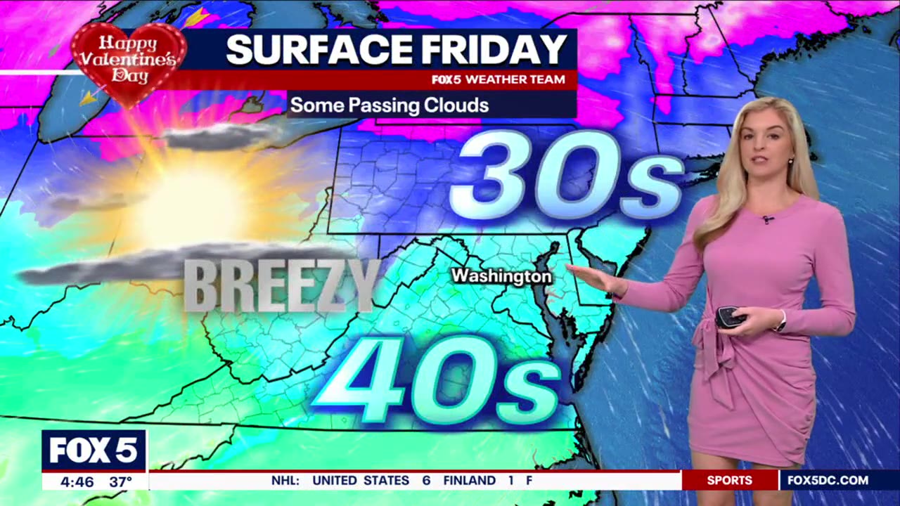 FOX 5 Weather forecast for Friday, February 14