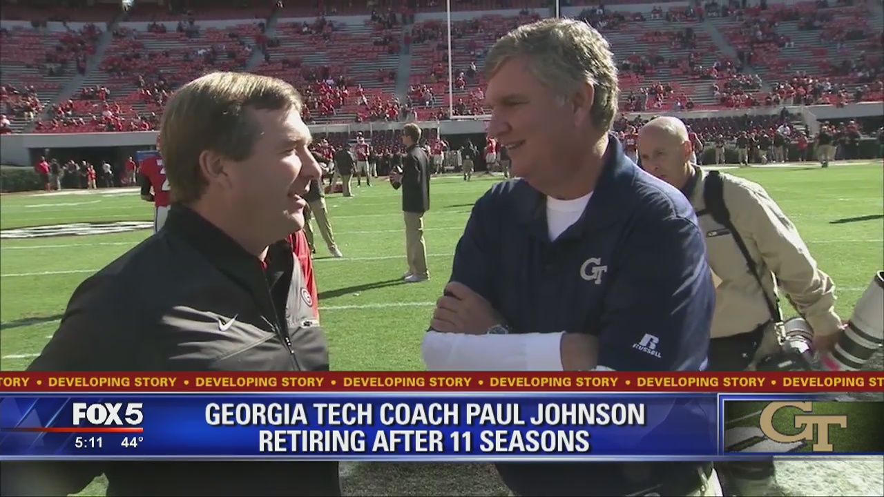 Georgia Tech head football coach to step down