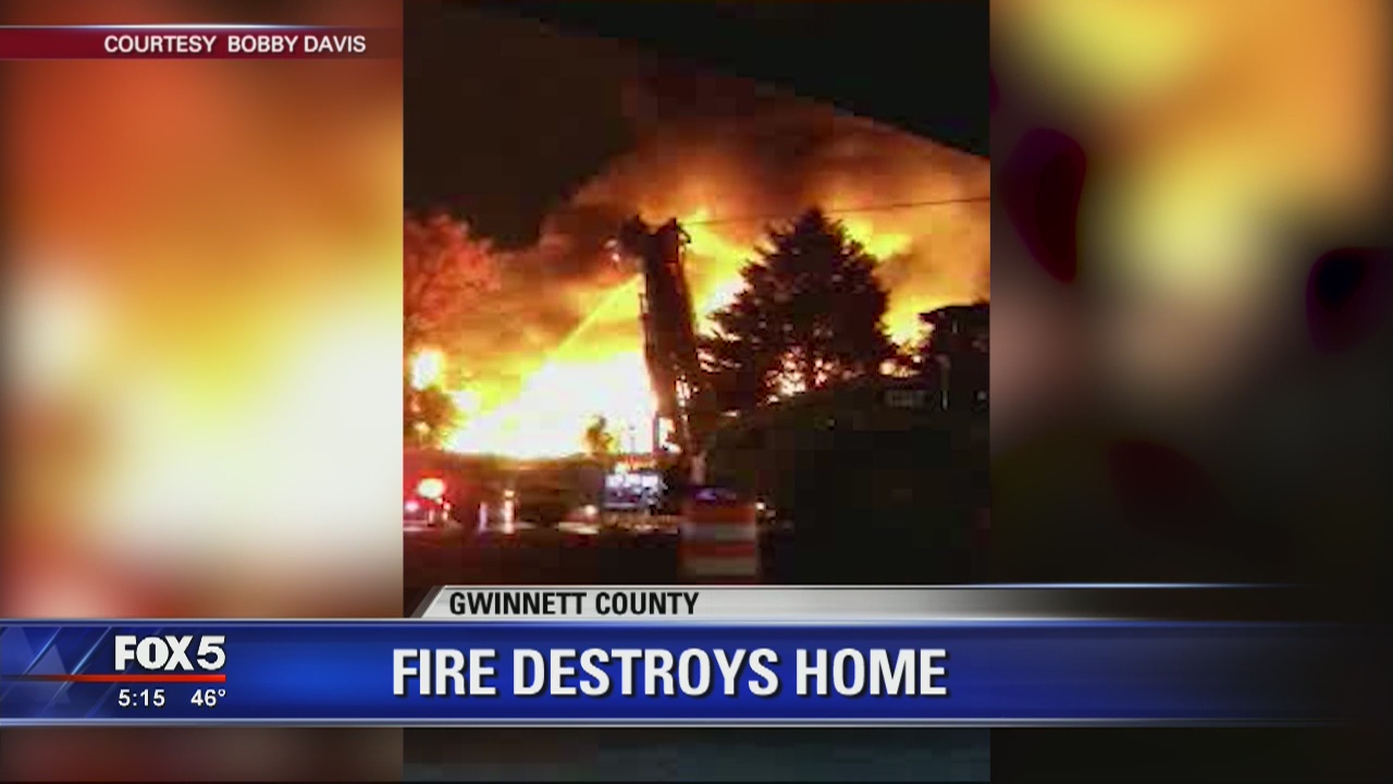 Fire destroys home in Gwinnett County | FOX 5 Atlanta