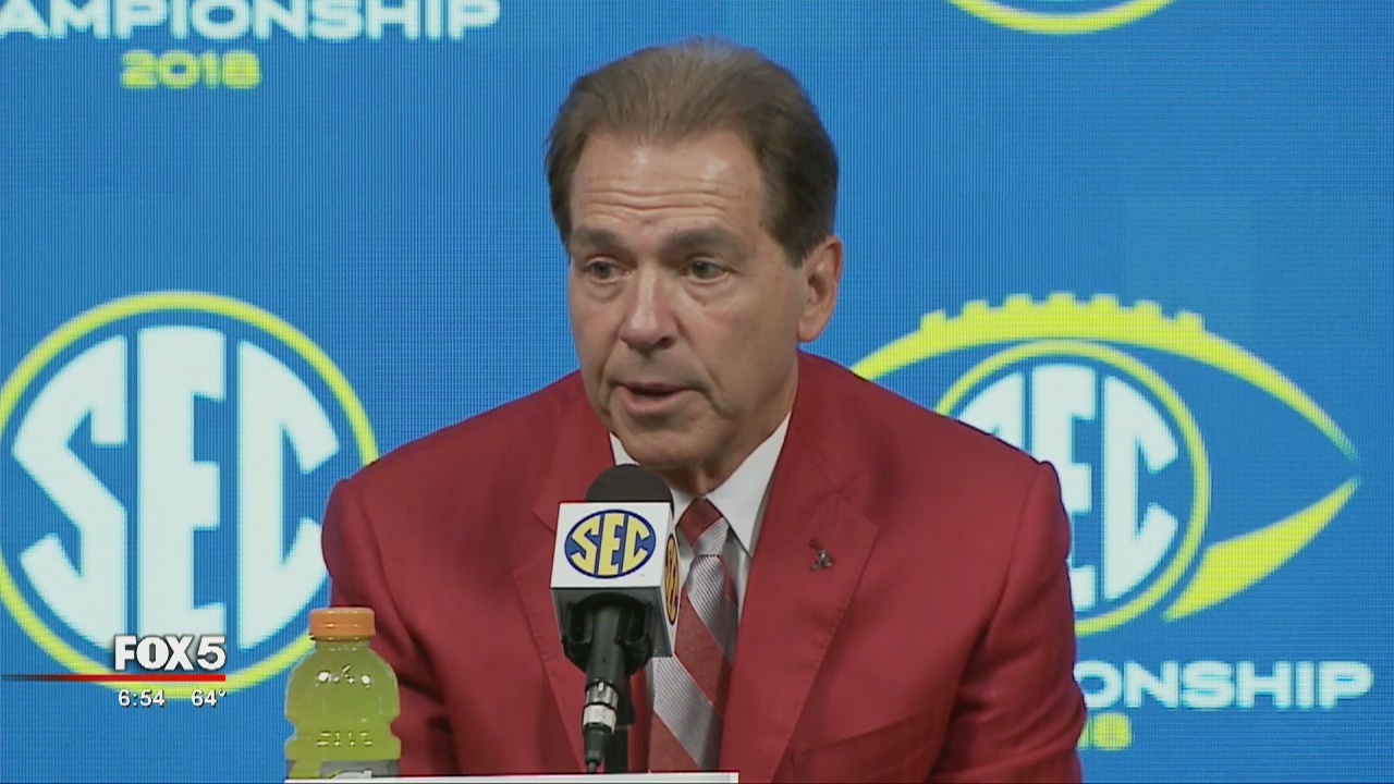 Coach Saban adds to excitement of SEC Championship
