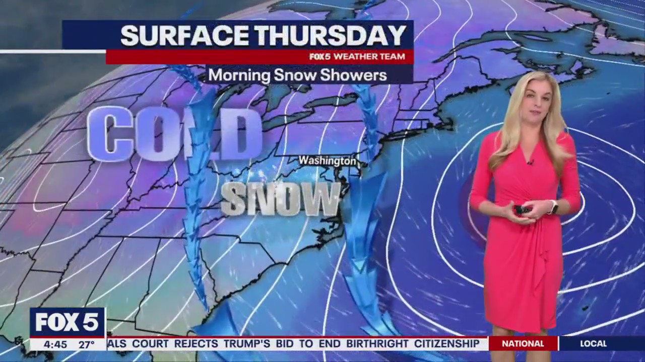 Cold, blustery with early snow showers across DC region | FOX 5 DC