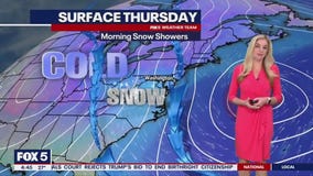 Cold, blustery with early snow showers across DC region